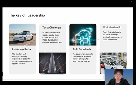 individual video-recorded presentation as a video link