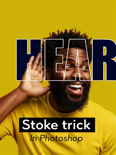 stroke effect in Adobe photoshop #photoshoptips #photoshoptutorial #photomanipulation @tiktok creators