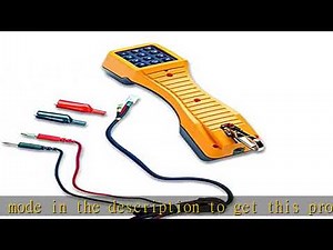 Fluke Networks TS19 Telephone Test Set with Banana Jacks to Alligator Clips 19800003