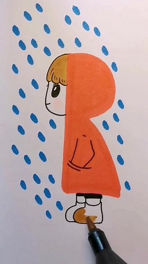 Une méthode de dessin plutôt originale pour dessiner un #personnage #dessin #facile #apprendreadessiner #tutodessin #cute #drawing #howtodraw #art