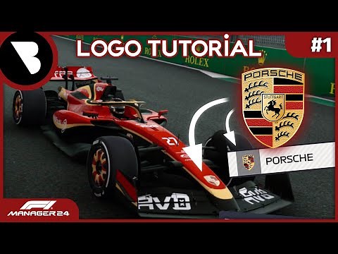 F1 Manager 24 - Porsche Logo Tutorial - NO MODS