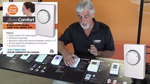 KING Line Voltage Double Pole Mechanical Bi-Metal Thermostat in White K102