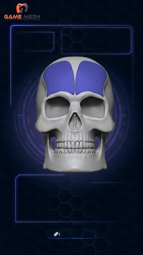 Artists who study anatomy always stand out. The frontalis muscle’s primary functions are to elevate the eyebrows, wrinkle the forehead, and move the scalp backward. This muscle is crucial for facial expressions, particularly those of surprise or concern, and plays a significant role in non-verbal communication. #3dclasses #characteranatomy #3danatomy | GameMesh