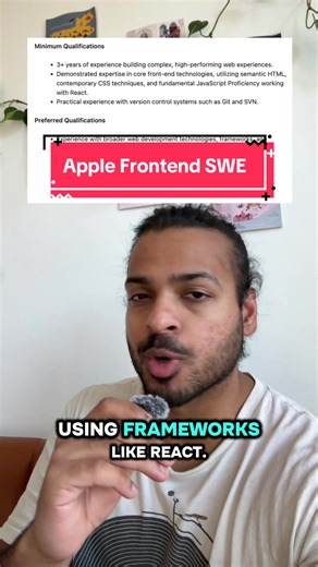 Breaking down the Apple Frontend Engineer role the resume project you need to stand out 🍎💻 Learn how to build beautiful, high-performance web experiences like the pros. #frontend #webdev #applejobs #softwareengineer #careertech