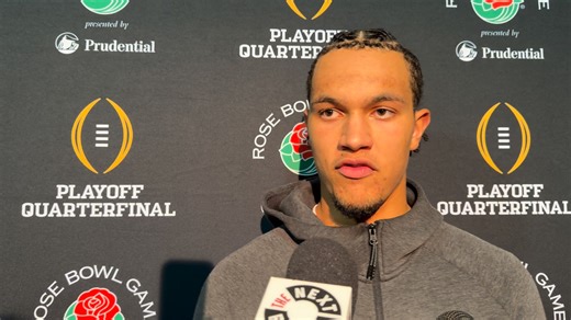 Alabama QB Austin Mack after the Tide's 38-3 loss to Indiana in the Rose Bowl. Mack came into the game after Ty Simpson fractured his rib. | Alabama Crimson Tide on AL.com