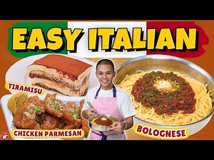 TIRAMISU, SPAGHETTI BOLOGNESE, CHICKEN PARMESAN | Chef RV’s Easy Italian