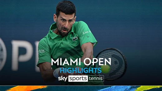 Rinky Hijikata vs Novak Djokovic | Miami Open Highlights