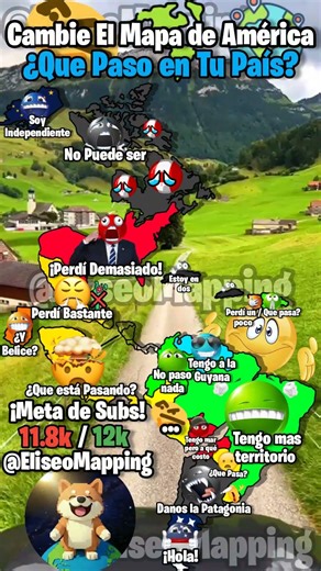 Cambie El Mapa de América #geografia #mapping #maps #mapguide #mapas #geographythroughmaps #paises