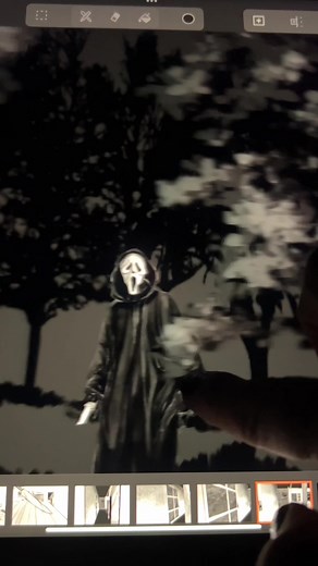 Replying to @Lyn #scream #ghostface #drawing #digitalart #mentalcanvas #housetour