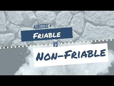 Asbestos friable versus non friable