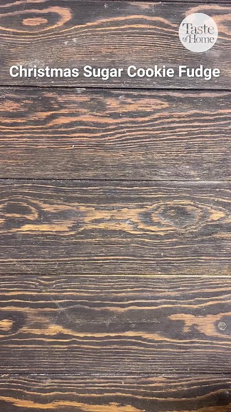 This Christmas sugar cookie fudge is only 4 ingredients! 🎄🤤 Get the recipe here: https://trib.al/Cg4b5SX #christmasrecipe #christmasrecipes #fudge | Taste of Home