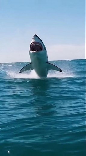 POV: Shark Bursts Out of the Water Right in Front of You