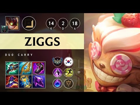 Ziggs Carry vs Lucian - KR Challenger Patch 25.18