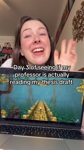 Do yall think he’s reading it?? #professor #thesis #gradschool | professor