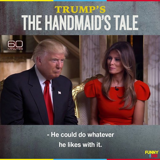 1.8M views · 13K reactions | Donald and Melania Trump manage to make 'The Handmaid's Tale' even more terrifying. | Funny Or Die | Facebook