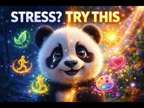 How to overcome stress or depression |What I Do When I Feel Stressed 🐼|5 Science-Proven Happy Habits