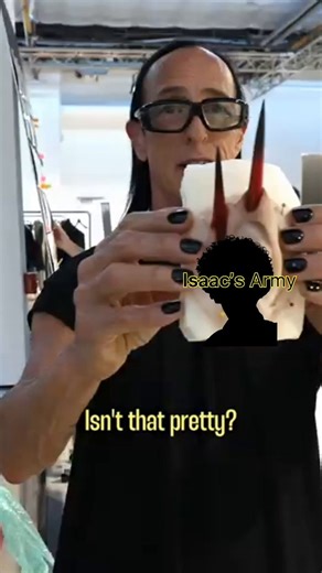 Rick Owens says he created these ears with nails that look like devil horns in his personal science lab… I wonder what other "experiments" this demonic maniac is up to...