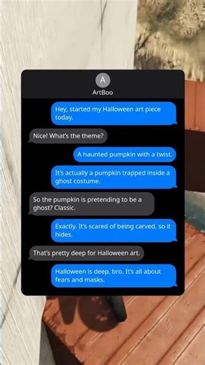Terrified Pumpkin's Halloween Disguise Art