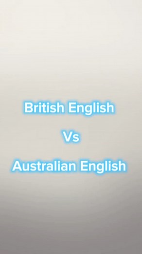 British English vs Australian English #vocabulary #english #accent #British #australian #englishlessons #لغة_إنجليزية