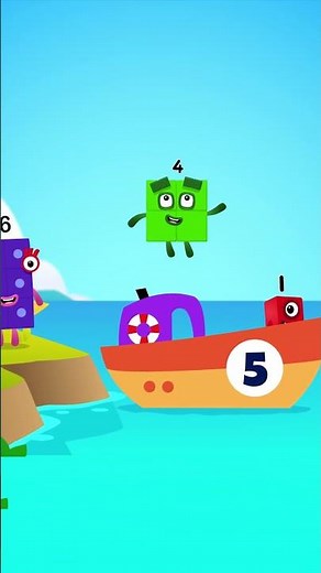 Numberblocks Learn to Count 1 & 4 Magic Run World in Beach New Season | Numberblocks Find Number