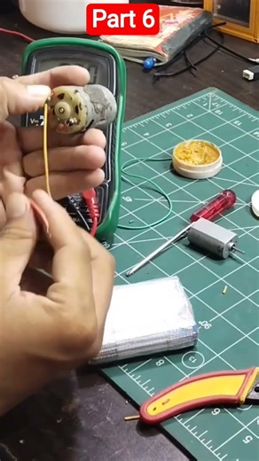 How to make a battery 18650 cell 775 motor test part 5 #shorts