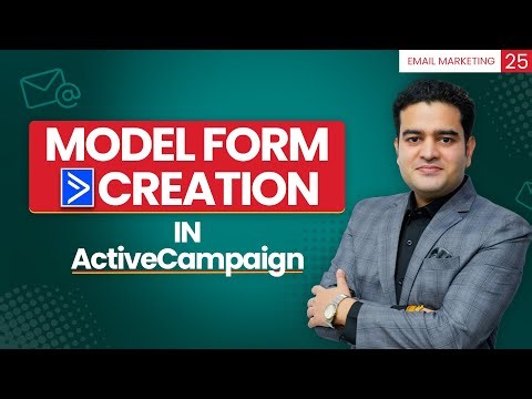 How To Create Model Form In ActiveCampaign | ActiveCampaign Tutorial For Beginners | #activecampaign