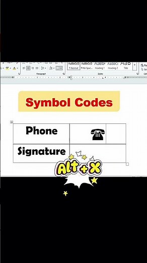 📱 phone and signature symbol ms word #symbols #wordsymbols #word #computer #sortfeed #sortvideo