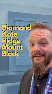 Diamond Kote Ridge Mount Block Because each board laps over one another, lap board siding is installed with a slight tilt. This makes wall penetrations a little little bit more difficult to deal with. Especially when the wall penetration crosses in between two lap boards. These universal Ridgemount blocks from Diamond Kote solve a lot of those issues and are not very expensive.We are paying top dollar for these homes. And we should expect quality products. The quality products do not have to be 