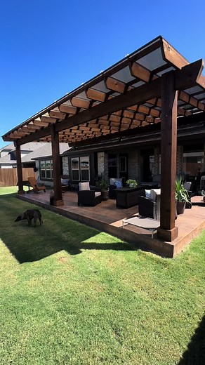 SkyPoly Pergola Patio Cover Installation in Denton, TX