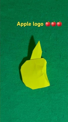 Turning Plain Paper Into the Apple Logo 🍎✨ (Mind-Blowing Craft)