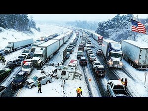Chaos in Pennsylvania & New York! Massive Snowstorm Smashes Hundreds of Pileups on I 80, I 81 & I 90