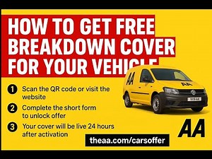 How to get Free AA BREAKDOWN COVER #FreeBreakdownCover