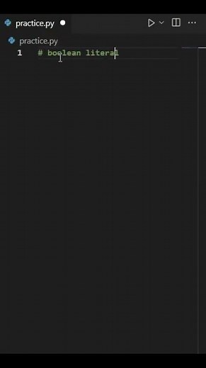 boolean literals true and false 🙄#python #pythonprogramming #pythoncode #pythonforbeginners