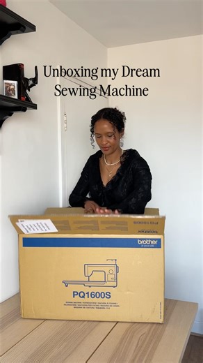 I finally bought my dream sewing machine 🥹 The Brother PQ1600S ordered from @S@SewingStudio#sewing