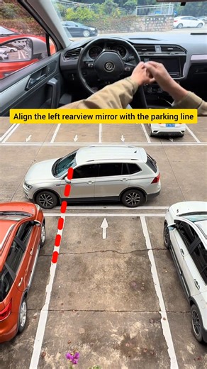 Learn Car Reverse Parking in Parking Space in 20 Seconds #carparking