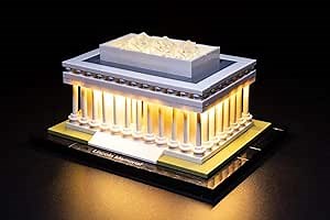 Brick Loot Deluxe LED Light Kit fits LEGO Architecture Lincoln Memorial Set 21022 (NOTE: The Model is NOT Included)