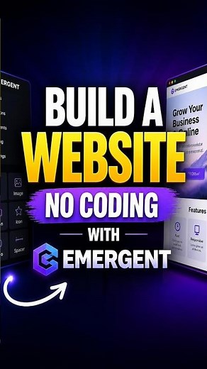 Build a Website Without Coding With AI | Emergent AI Website Builder