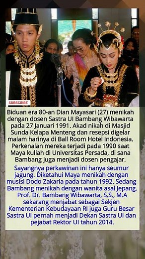 Dian Mayasari dan Bambang Wibawarta