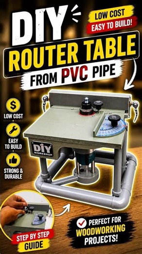 🔥 DIY Router Table from PVC Pipe Final Part 🛠️ | Budget Workshop Upgrade Complete! 🚀 #howtomake