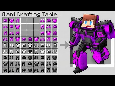 How to Craft JJ Transformer Decepticon EVIL?! - Maizen Minecraft Animation