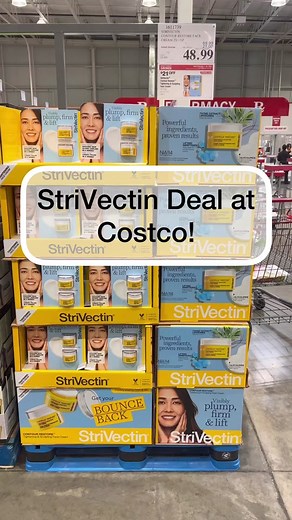 💛 Costco carries amazing skincare brands at the best deals!!! Right now, the TWO pack of @strivectin Contour Restore Tightening & Sculpting Face Cream is $21 off (making it $48.99) both in warehouses and on Costco.com until 2/26! #StriVectinPartner #StriVectin #Costco #ContourRestoreFace