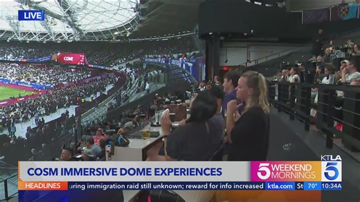 Cosm immersive dome experience takes fans inside the big game