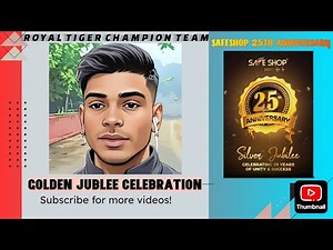 SAFESHOP 25TH ANNIVERSARY CELEBRATION || ROYAL TIGER CHAMPION TEAM || CELEBRATION GOLDEN#safeshop#yt