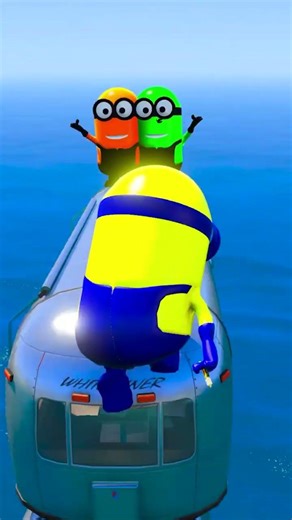 Minions Epic Ragdoll In Gta 5 💥 #minions #gta #ragdolls #ramp