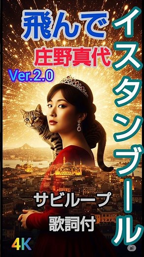 庄野真代 飛んでイスタンブール サビループ4K #歌謡ループ ＃昭和歌謡 ＃歌謡曲 ＃70年代 ＃庄野真代 ＃飛んでイスタンブール ＃歌詞動画 ＃再調整 ＃音楽