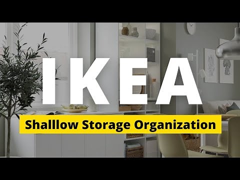 Organize With IKEA Shallow Storage