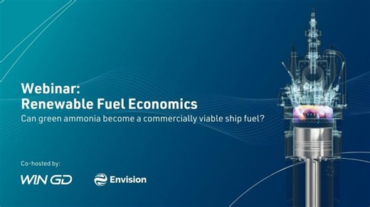 Renewable Fuel Economics Webinar - Can green ammonia become a commercially viable ship fuel? | WinGD Ltd.