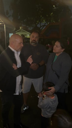 BELL GARDENS, EAST L.A.: "There's a lot of people getting benefits who should be out working....It should be Americans first, we work hard, why are we paying for people who are here illegally?" Norma and Daniel at a Christmas toy drive last night: | Steve Hilton