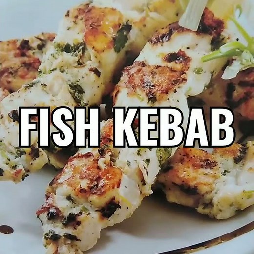 Fish kebab recipe | Grilled fish kebab