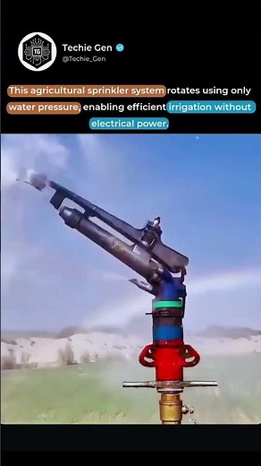 Ever wonder how sprinkler rotating works entirely on water pressure 🚿💧